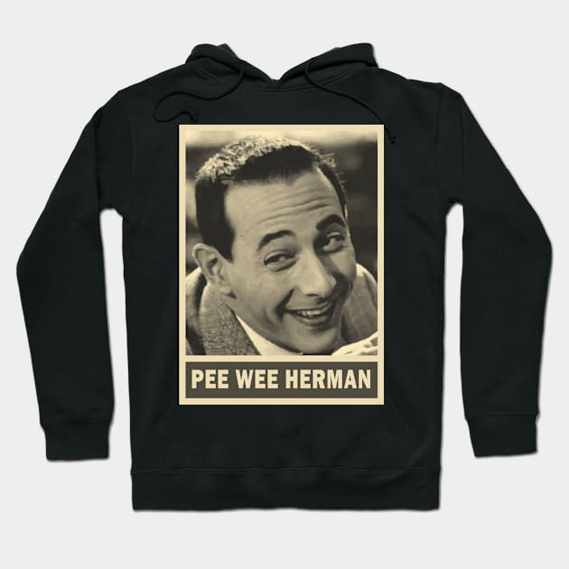 brown cream peewee herman Hoodie by oeyadrawingshop